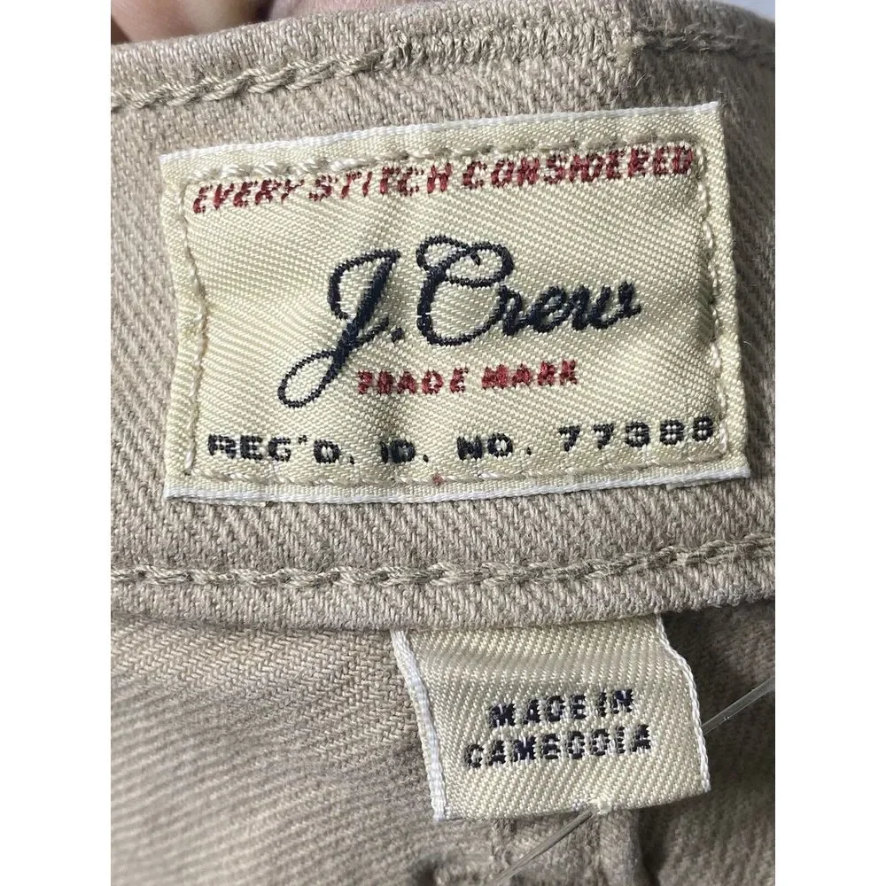 J.Crew Mens 484 Slim-fit Stretch Chino‎ Pants in River Brown Size 35x32